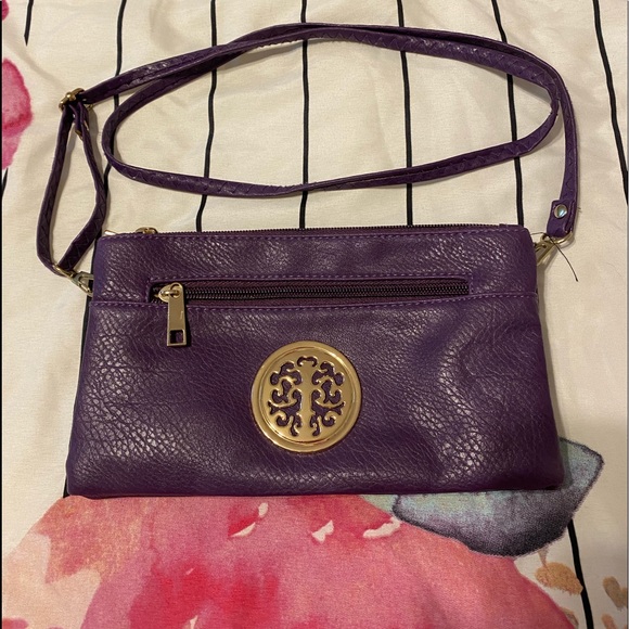 Gold Emblem Crossbody Purse - Picture 1 of 6